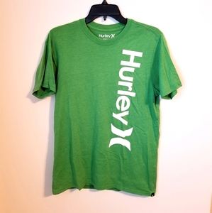 Hurley Green Premium Short Sleeve Crewneck T Shirt